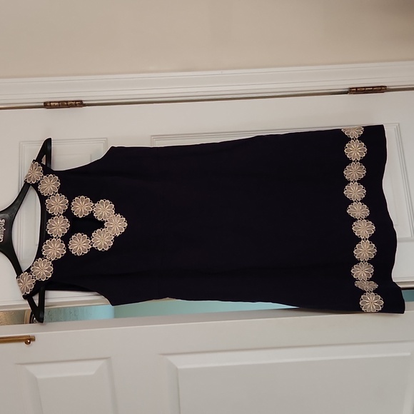 LILY PULITZER NAVY FLORAL DRESS 4 - Picture 6 of 9